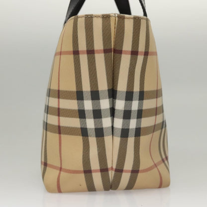 Burberry Nova Check Beige Canvas Handbag ( )