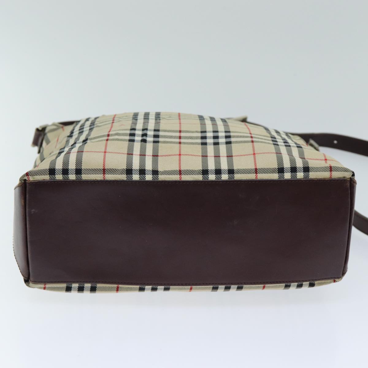 Burberry Nova Brand Canvas White Shoulder Bag Style 62
