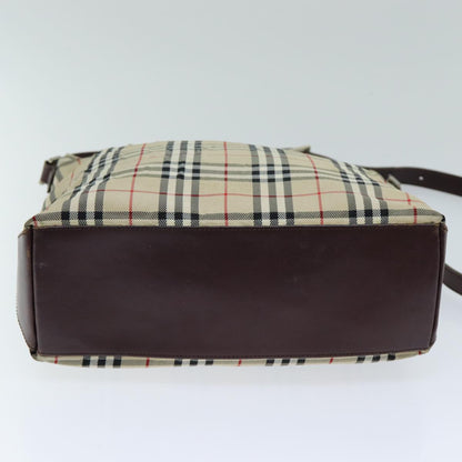 Burberry Nova Brand Canvas White Shoulder Bag Style 62