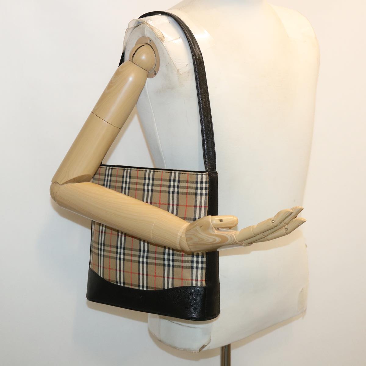 Burberry Brand Canvas White Shoulder Bag Style 9