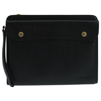 Burberry Black Leather Clutch Bag ( )