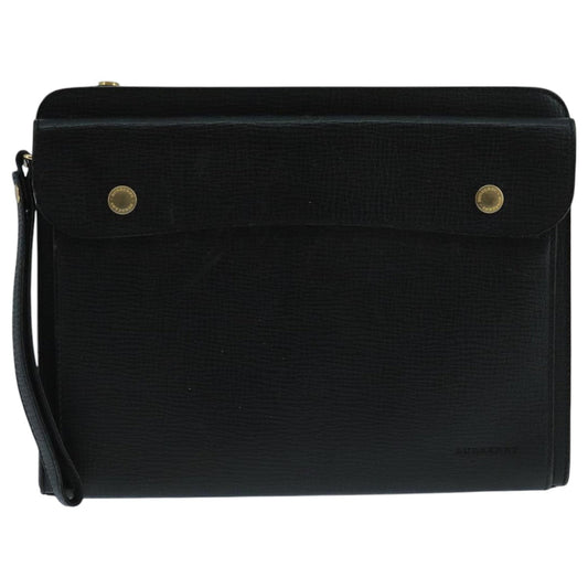 Burberry Black Leather Clutch Bag ( )