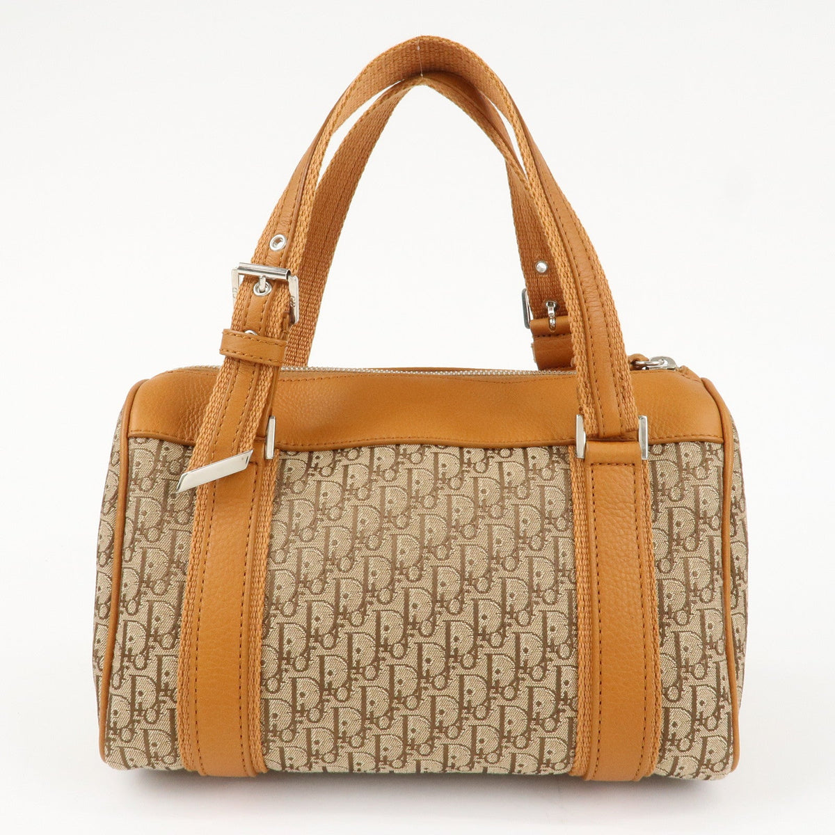Christian Dior Trotter Canvas Leather Mini Boston Bag Hand Bag Rovelle Bags
