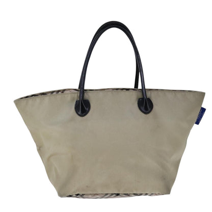 Burberry Nova Check Beige Synthetic Handbag ( )