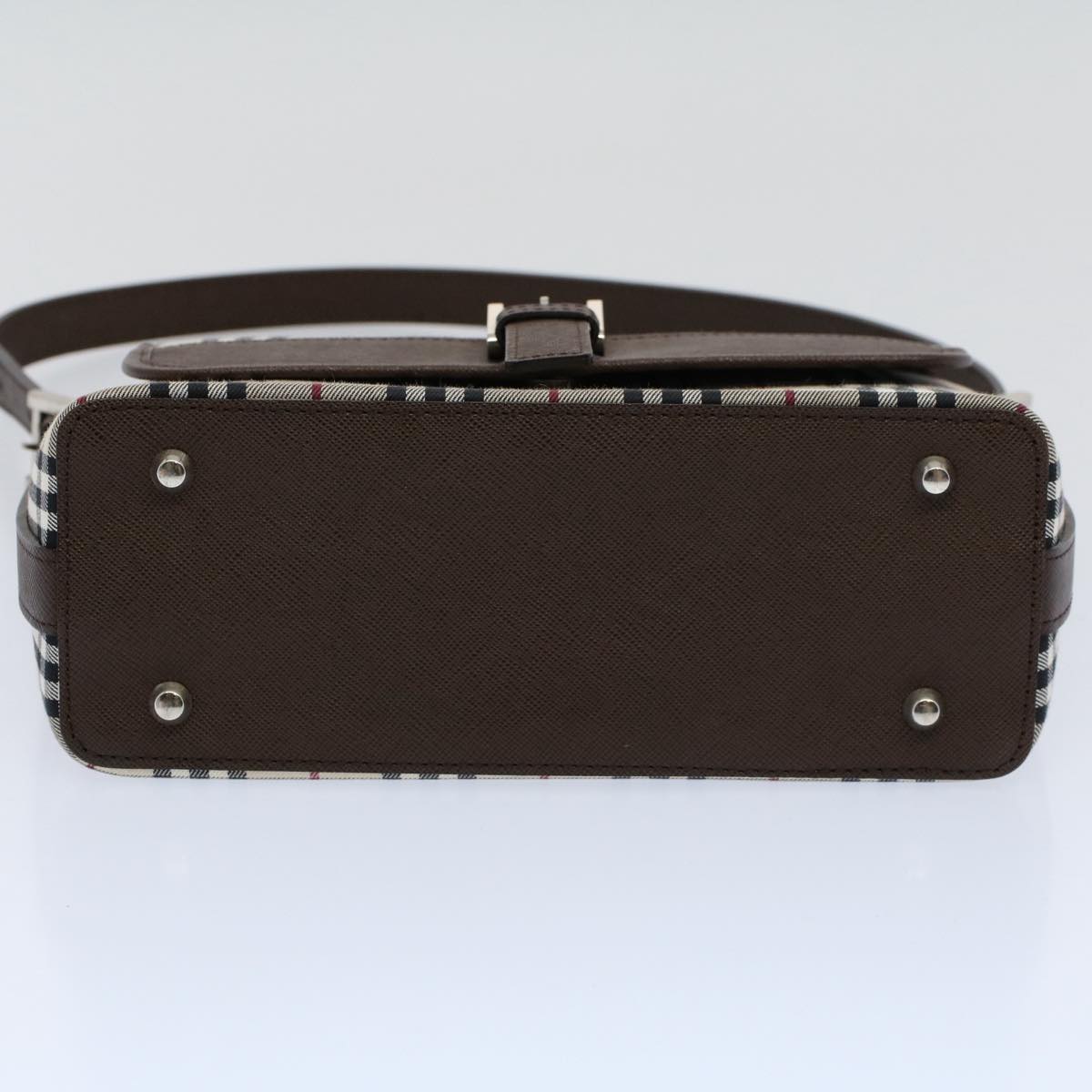 Burberry Nova Brand Check White Shoulder Bag Style 2