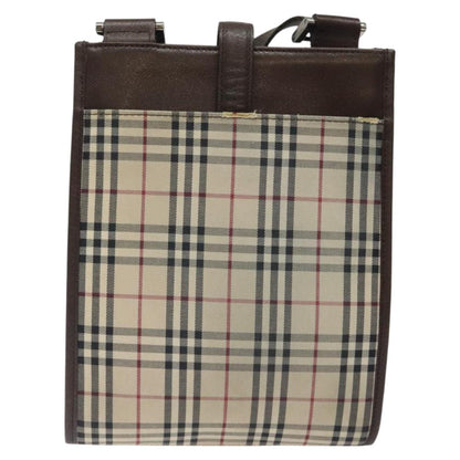 Burberry Nova Check Beige Canvas Shoulder Bag ( )