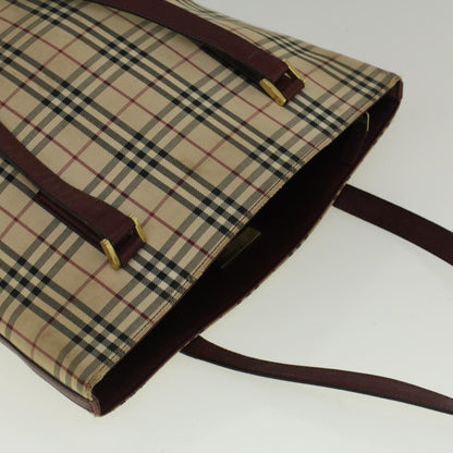 Burberry Nova Brand Canvas White Tote Bag Style 14