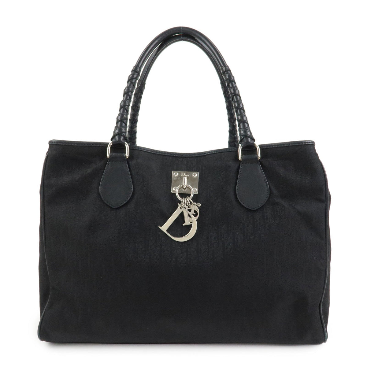 Christian Dior Trotter Nylon Canvas Leather Lovely Shoulder Bag Rovelle Bags