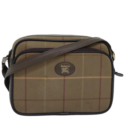 Burberry Nova Brand Canvas White Shoulder Bag