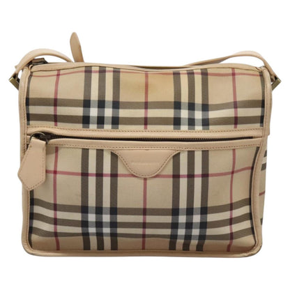 Burberry Nova Check Beige Canvas Shoulder Bag ( )