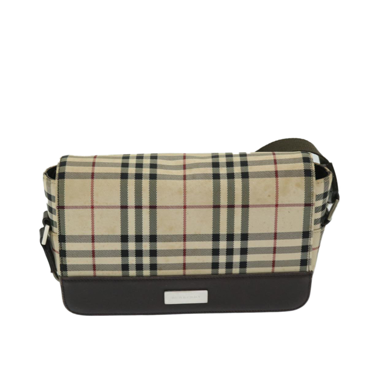 Burberry Nova Brand Check White Shoulder Bag Style 4