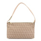 FENDI Zucchino Canvas Leather Shoulder Hand Bag Pink Beige 8BR444 Rovelle Bags