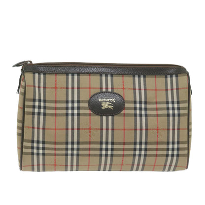 Burberry Brand Canvas Brown Clutch Bag Style 2