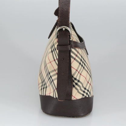 Burberry Nova Check Beige Canvas Shoulder Bag ( )