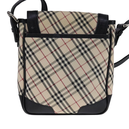 Burberry Nova Check Beige Canvas Shoulder Bag ( )