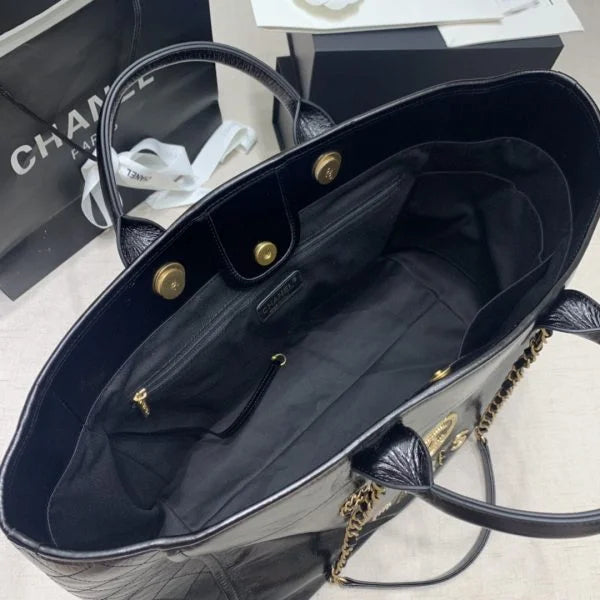 Chanel Deauville Tote Bag Black