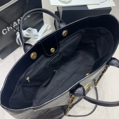 Chanel Deauville Tote Bag Black
