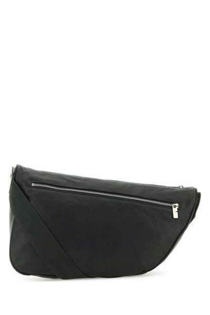 Burberry Man Slate Leather Crossbody Bag