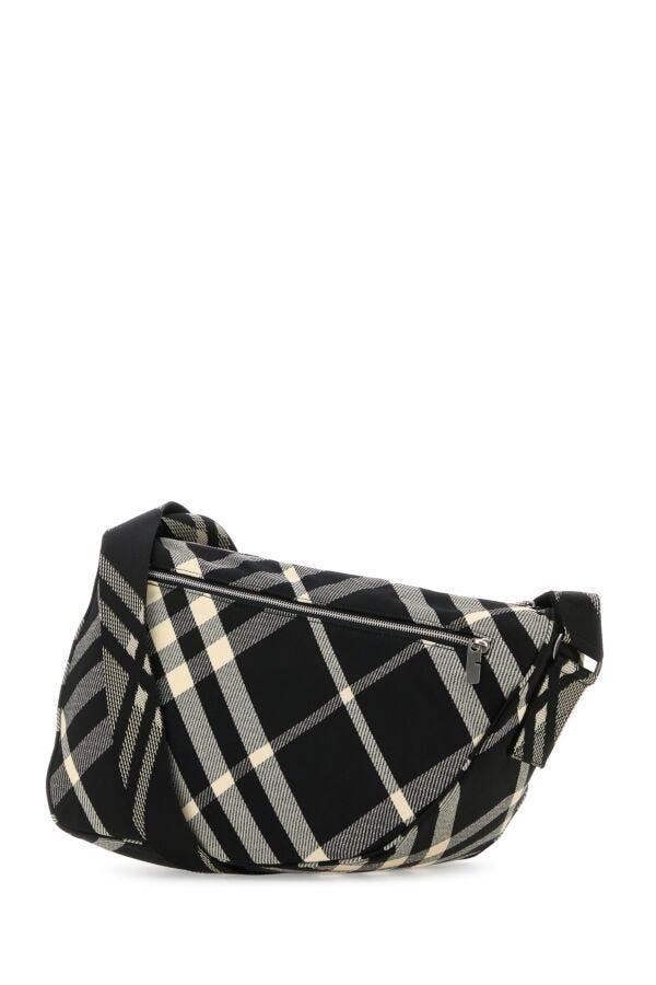 Burberry Man Embroidered Red Crossbody Bag