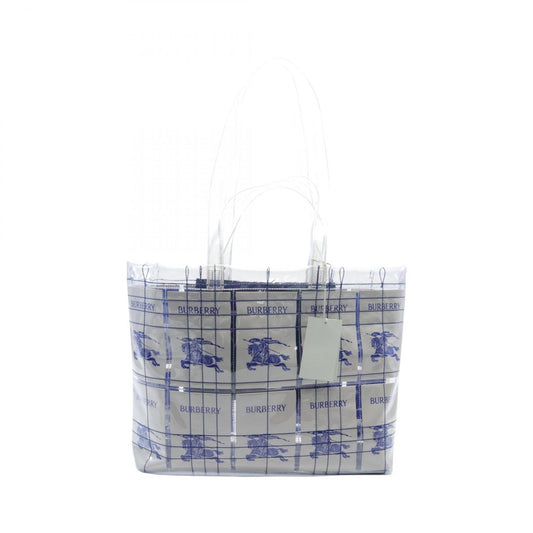 Burberry Blue Clear White Pvc Tote Bag