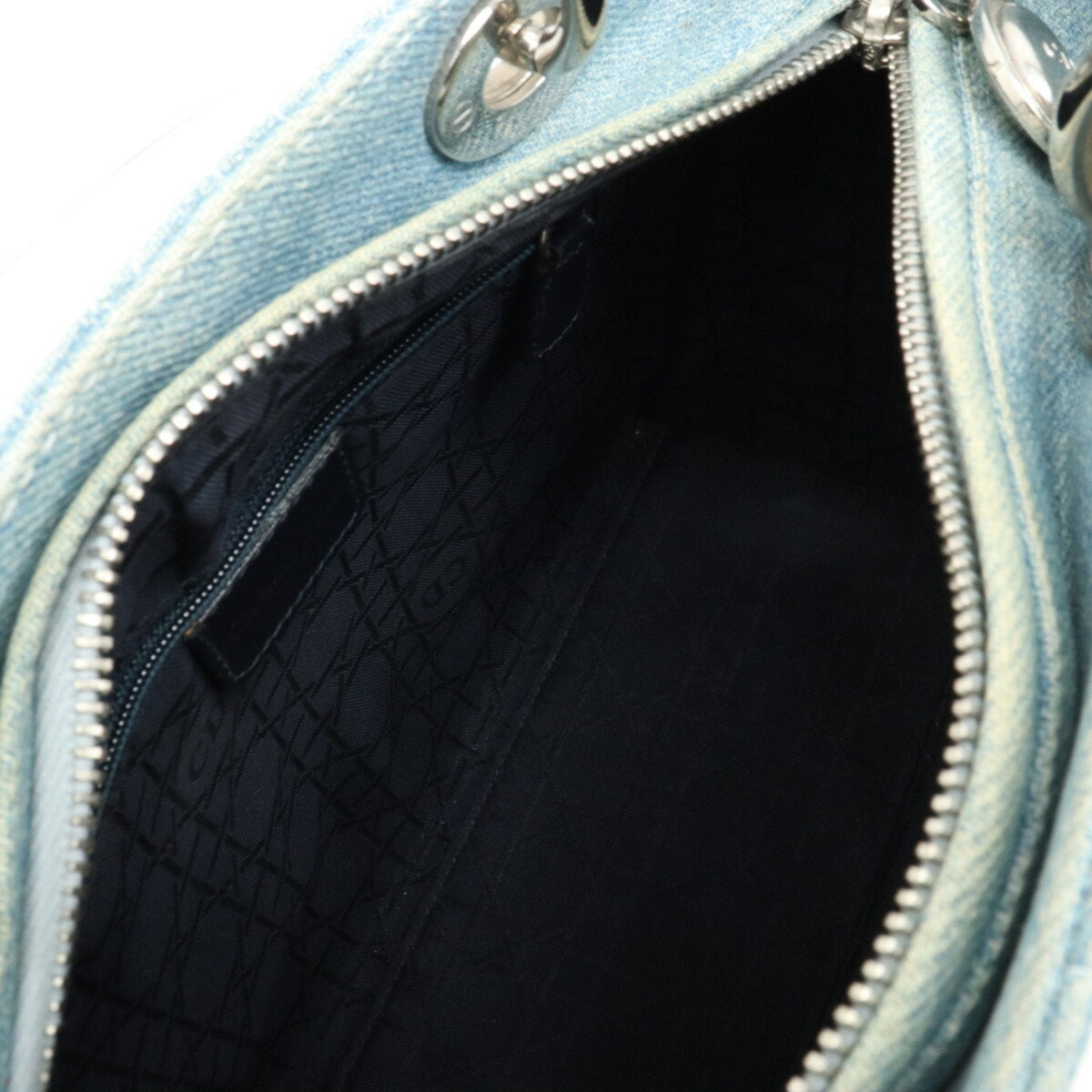 Christian Dior Clear Light Blue Denim Plastic Handbag Shoulder Bag () Rovelle Bags