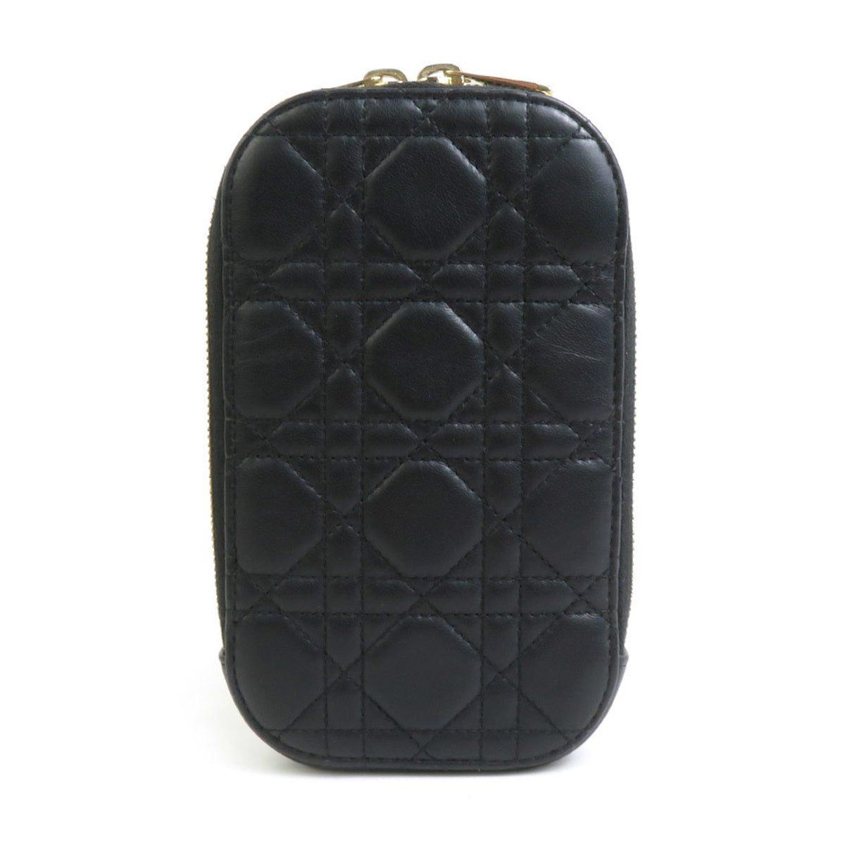 Christian Dior Black Gold Leather Metal Shoulder Bag Leather Rovelle Bags