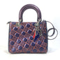 Christian Dior Orange Purple Leather Handbag Shoulder Bag Rovelle Bags
