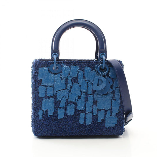 Christian Dior Blue Fabric Handbag Rovelle Bags