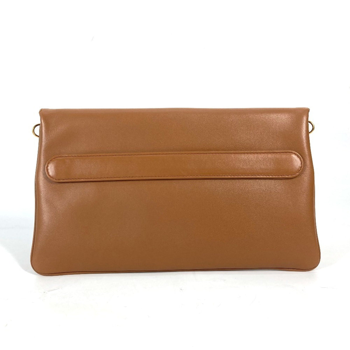Christian Dior Brown Leather Clutch Bag Handbag Shoulder Bag Rovelle Bags