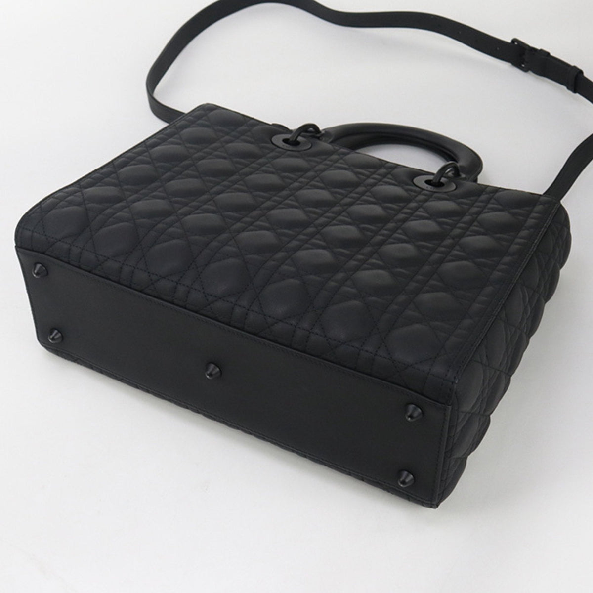 Christian Dior Black Leather Tote Bag Style 4 Rovelle Bags