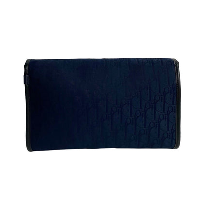 Christian Dior Navy Canvas Leather Shoulder Bag Rovelle Bags
