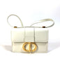 Christian Dior White Leather Shoulder Bag Style 2 Rovelle Bags