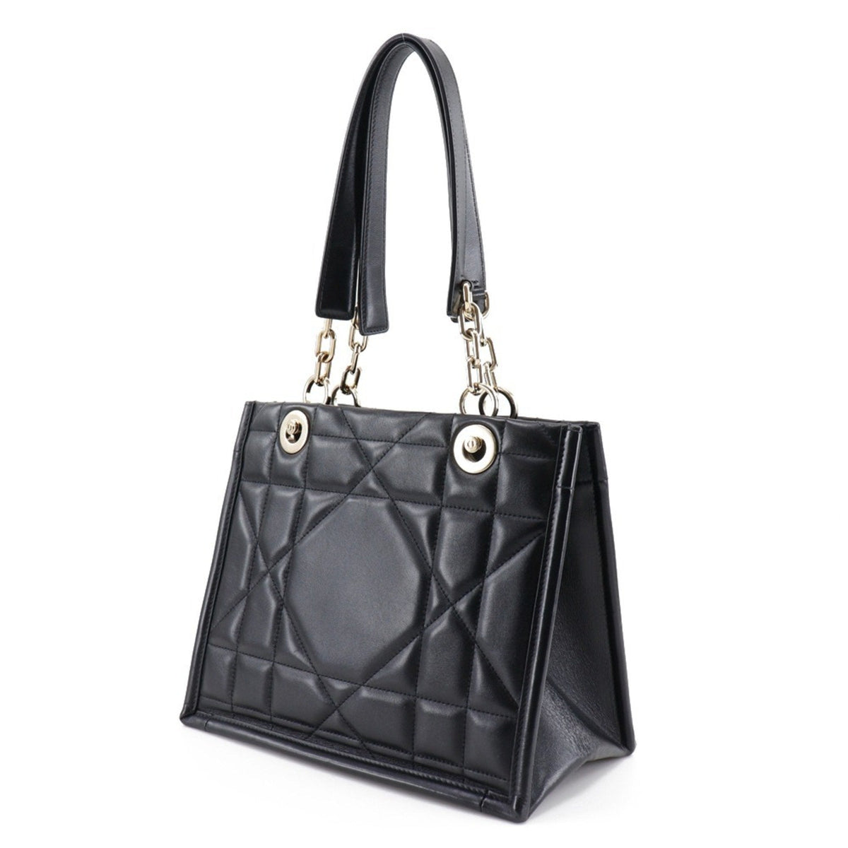 Christian Dior Black Leather Tote Bag Style 5 Rovelle Bags