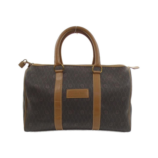 Christian Dior Brown Coated Canvas Boston Bag Rovelle Bags
