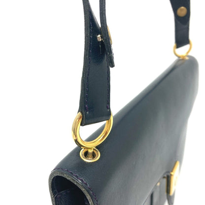 Christian Dior Trotter Navy Leather Handbag Shoulder Bag Rovelle Bags