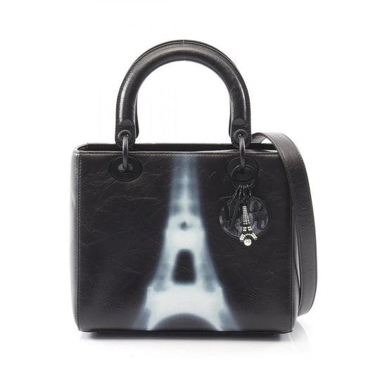 Christian Dior Black Leather Handbag Style 8 Rovelle Bags