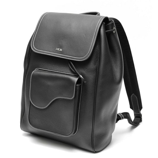 Christian Dior Black Leather Backpack Rovelle Bags