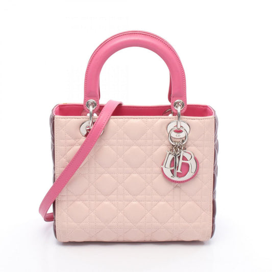 Christian Dior Bordeaux Pink Leather Handbag Rovelle Bags