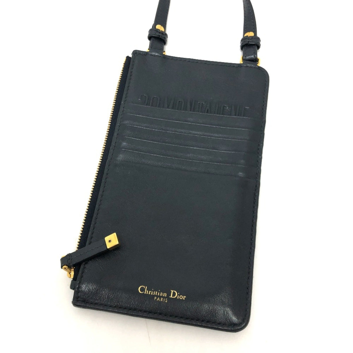 Christian Dior Navy Cloth Shoulder Bag Rovelle Bags