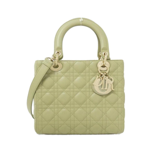 Christian Dior Green Leather Handbag Rovelle Bags