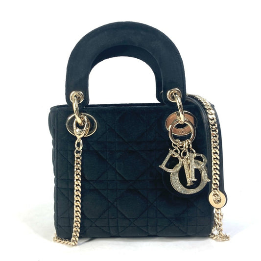 Christian Dior Lady Dior Black Leather Handbag Shoulder Bag Style 3 Rovelle Bags