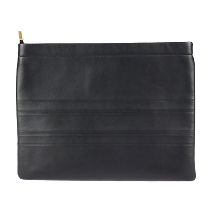 Christian Dior Black Leather Clutch Bag Handbag Rovelle Bags