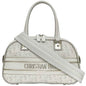 Christian Dior Trotter White Leather Rubber Boston Bag Handbag Rovelle Bags