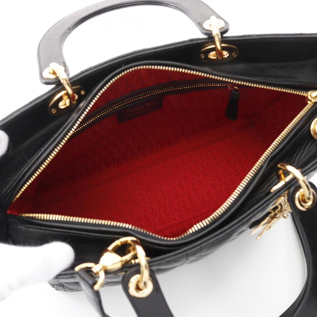 Christian Dior Black Leather Handbag Style 11 Rovelle Bags