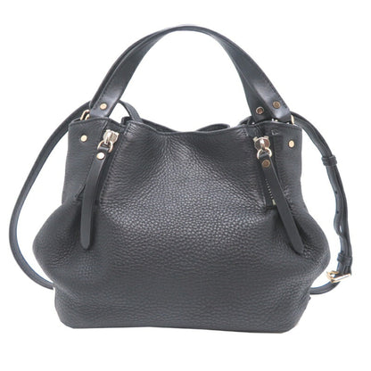 Burberry Black Leather Shoulder Bag ( )