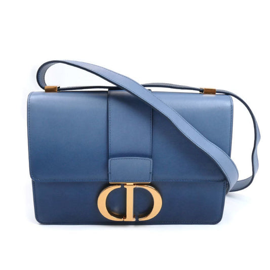 Christian Dior Blue Leather Shoulder Bag Leather Rovelle Bags