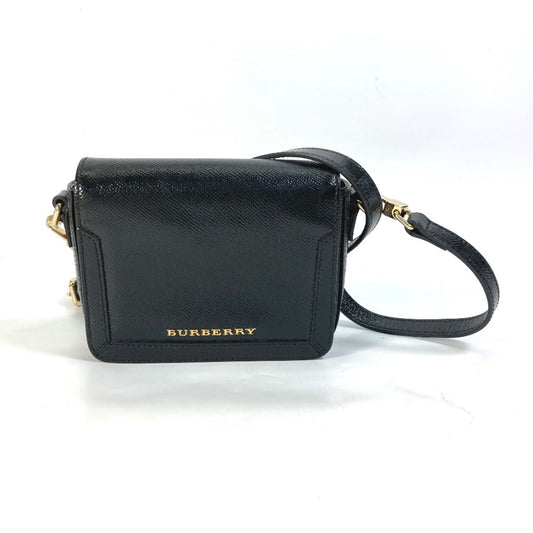 Burberry Black Leather Shoulder Bag ( )