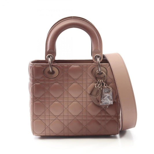 Christian Dior Lady Dior Pink Leather Handbag Rovelle Bags