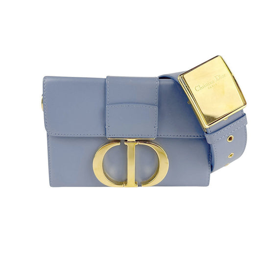 Christian Dior Blue Leather Shoulder Bag Style 5 Rovelle Bags