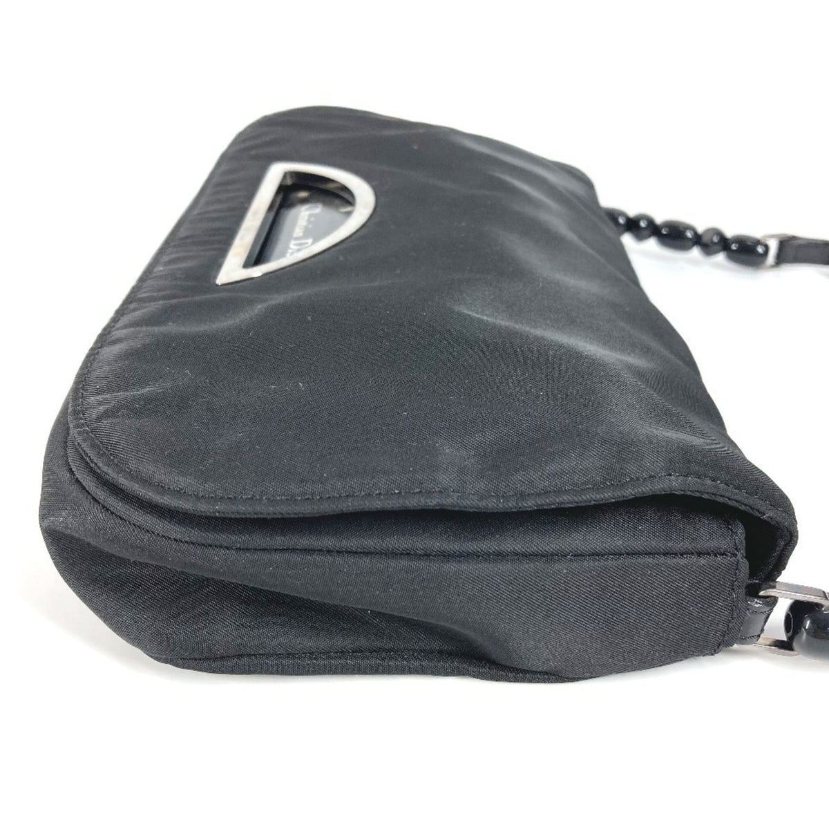 Christian Dior Black Monogram Nylon Pouch Shoulder Bag Rovelle Bags